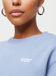 SNIPES, Small Logo Essential Crew, blauw, Afbeelding 3 van 5