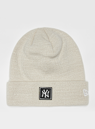 New Era, Team Cuff Beanie MLB New York Yankees, beige, Afbeelding 1 van 2