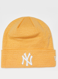 New Era, League Essential Cuff Beanie MLB New York Yankees, geel, Afbeelding 1 van 2