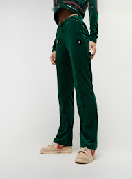 Juicy Couture, TINA TRACK PANT SILVER MARL, green, Image 1 of 5