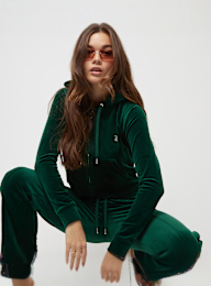 Juicy Couture, MADISON HOODIE ALMOND BLOSSOM, green, Image 1 of 5