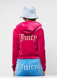 Juicy Couture, MADISON HOODIE raspberry sorbet, lichtroze, Afbeelding 2 van 5