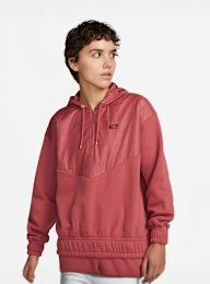 Nike, Sportswear Icon Clash 1/4-Zip Fleece Hoodie, rood, Afbeelding 1 van 6