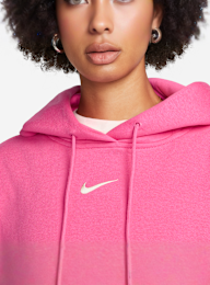 Nike, Sportswear Phoenix Fleece Oversized Hoodie, Pink, Image 3 of 5