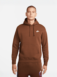 Nike, Sportswear Club Fleece Hoodie, bruin, Afbeelding 1 van 4