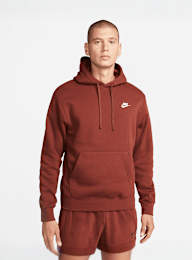 Nike, Sportswear Club Fleece Hoodie, brown, Image 1 of 5