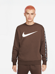 Nike, Sportswear Repeat Fleece Sweatshirt, zwart, Afbeelding 1 van 5