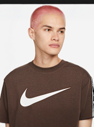 Nike, Sportswear Repeat Fleece Sweatshirt, zwart, Afbeelding 3 van 5