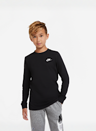 Nike, Sportswear Long-Sleeve T-Shirt, zwart, Afbeelding 1 van 4