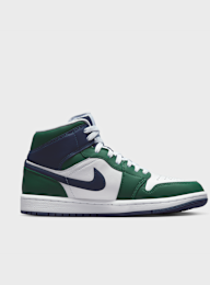 Jordan, Air Jordan 1 Mid SE summit white/blue chill-black, green, Image 2 of 9