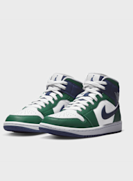 Jordan, Air Jordan 1 Mid SE summit white/blue chill-black, green, Image 4 of 9
