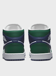 Jordan, Air Jordan 1 Mid SE summit white/blue chill-black, green, Image 5 of 9