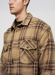 Vans, Vintage Oversized Heavyweights LS Woven, bruin, Afbeelding 3 van 5