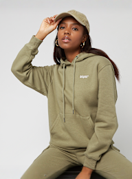 SNIPES, Small Logo Essential Hoodie, green, Image 1 of 5