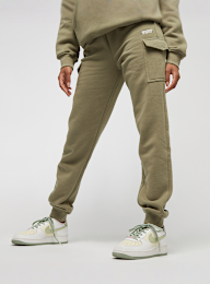 SNIPES, Small Logo Essential Tight Cargo Sweatpants, groen, Afbeelding 1 van 4