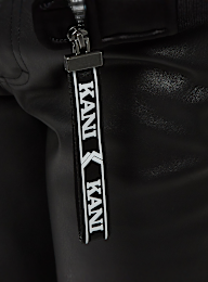 Karl Kani, Chest Retro Satin Bomber Jacket, zwart, Afbeelding 4 van 5