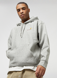 Carhartt WIP, Hooded American Script Sweat, grey, Image 1 of 5