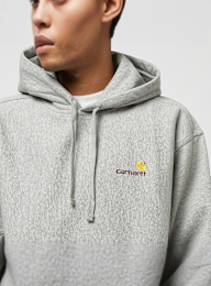 Carhartt WIP, Hooded American Script Sweat, grey, Image 3 of 5