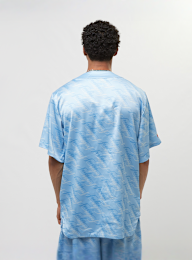 FUBU, Retro All Over Print Baseball Jersey, blauw, Afbeelding 2 van 5