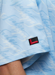 FUBU, Retro All Over Print Baseball Jersey, blauw, Afbeelding 3 van 5