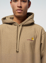 Carhartt WIP, Hooded American Script Sweat, grey, Image 3 of 4