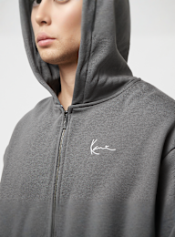 Karl Kani, Chest Signature Essential Zip Hoodie, grijs, Afbeelding 3 van 4
