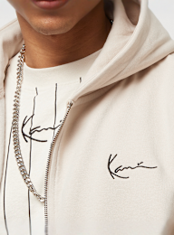 Karl Kani, Chest Signature Essential Zip Hoodie, grijs, Afbeelding 3 van 4