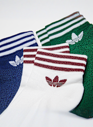 adidas Originals, 3 PACK - adicolor Trefoil Ankle Socks, white, Image 2 of 2