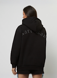 Karl Kani, Woven Signature Old English Long Hoodie, zwart, Afbeelding 2 van 5