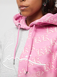 Karl Kani, Signature Old English Block Hoodie, lichtroze, Afbeelding 3 van 5