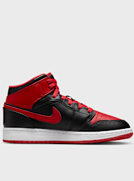 Jordan, Air 1 Mid (GS), zwart, Afbeelding 2 van 8