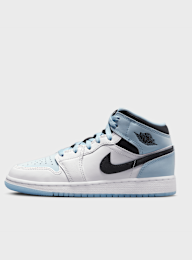 Jordan, Air Jordan 1 Mid SE Big Kids' Shoes (GS), blue, Image 1 of 7