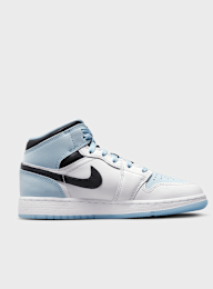 Jordan, Air Jordan 1 Mid SE Big Kids' Shoes (GS), blue, Image 2 of 7