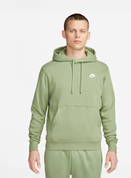 Nike, Sportswear Club Fleece Hoodie, green, Image 1 of 5
