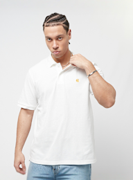 Carhartt WIP, S/S Chase Pique Polo, wit, Afbeelding 1 van 4