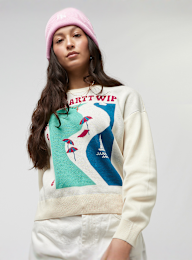 Carhartt WIP, W' Vacanze Sweater, beige, Afbeelding 1 van 5