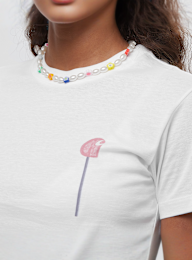 Carhartt WIP, W' S/S Lolly T-Shirt, wit, Afbeelding 3 van 5