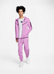 Nike, Sportswear Tech Fleece Full-Zip Hoodie, roze, Afbeelding 8 van 8