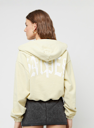 SNIPES, Large Old English Logo Washed Oversized Cropped Zip Hoodie, groen, Afbeelding 2 van 5