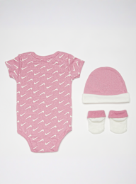 Nike, Hat/Bodysuit & Bootie Set (3 Pack), lichtroze, Afbeelding 2 van 2