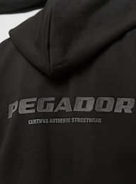 Pegador, Colne Logo Oversized Sweat Jacket Vintage, black, Image 4 of 5