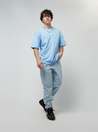 Karl Kani, Small Signature Tapered Five Pocket Denim, blue, Image 5 of 5