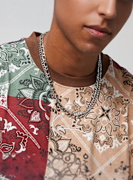Karl Kani, Small Signature Paisley Tee, multicolor, Afbeelding 3 van 4