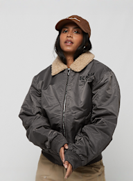 Karl Kani, Chest Retro Bomber Jacket, grijs, Afbeelding 1 van 4