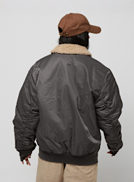 Karl Kani, Chest Retro Bomber Jacket, grey, Image 2 of 4