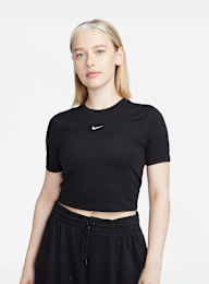 Nike, Sportswear Essential Slim Crop Tee, zwart, Afbeelding 1 van 4