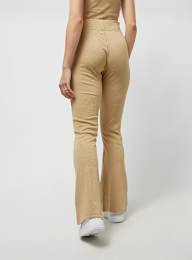Karl Kani, Small Signature Flared Rib Leggings, beige, Afbeelding 2 van 4