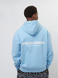 Pegador, Colne Logo Oversized Sweat Jacket Vintage Light Rough Grey, blue, Image 2 of 5