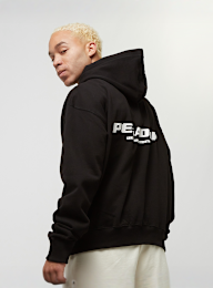 Pegador, Colne Logo Oversized Sweat Jacket, zwart, Afbeelding 1 van 5