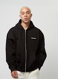 Pegador, Colne Logo Oversized Sweat Jacket, zwart, Afbeelding 2 van 5